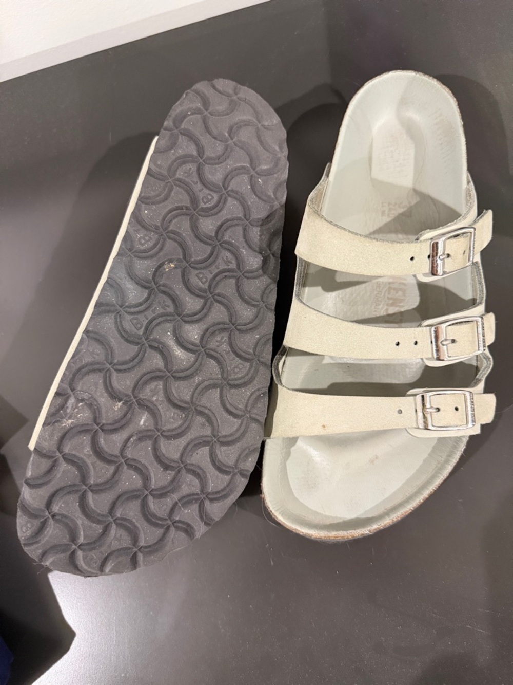 Birkenstock Florida Sandals in Sage - Picture 3 of 5